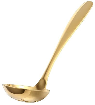 COLLBATH Stainless Steel Soup Colander Hot Pot Spoon Filter Spoon Kitchen Tool for French Fries Eggs