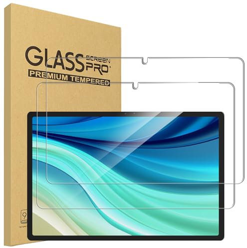 carinacoco Paquete de 2 protectores de pantalla para DOOGEE T30 Max de 12.4 pulgadas, dureza 9H, inastillable, resistente a los arañazos, antihuellas, sin burbujas, HD, ultra transparente, protector