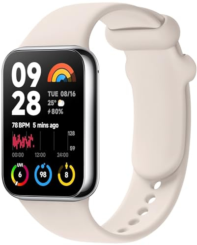 Wanme Armband für Redmi Watch 4 5 6 / Xiaomi Smart Band 8 Pro/9 Pro/10 Pro | Original Silikon Uhrenarmband , Wasserdichtes Sport Ersatzarmband für Redmi Watch 6 5 4/ Xiaomi Smart Band 10 Pro/9 Pro/8 Pro