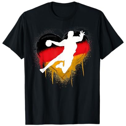 Handball Deutschland Trikot Handballspieler Handballspiel T-Shirt