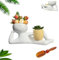 Yagerod Lazy Guy Planter, Lustige PflanztöPfe for Zimmerpflanzen, Lazy Little Character-Blumentopf, Blumentopf Lustig Blumen-/Sukkulenten-Pflanztopf, Heimdekoration for Zimmerpflanzen (A)