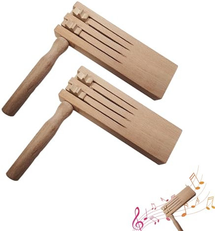 CJAPGJW Pack of 2 Wooden Ratchets with Double Rotation Design, Rattle, Cheer and Chill for Cheering, Ideal for Early Promotion and Birthday Parties, Ratchet, Wooden Ratchet, Ratchet