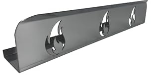 Barra Parafiamma in Acciaio per Forno a Legna – 60x10 cm, Altezza 12 cm – Protezione per Cottura Diretta – Ideale per Pizze, Pane e Alimenti Artigianali