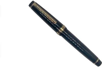 Fude calligraphy italic golden nib fountain pen for Calligraphy, Signatures, Journaling. Ink pen (Fude, Obsidian)