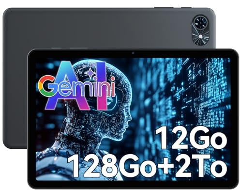 TABWEE T80 Android 15 Tablet 10 Pollici, 12GB RAM + 128GB ROM (TF 2TB), 1280 * 800 IPS, 6000mAh, Widevine L1, WiFi 5G & BT 5.0, Tablet Economico Unisoc T310 Quad Core/OTG/Face Unlock