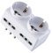 Electraline 71063 Adattatore Spina Tedesca Multipresa 6 Posti 2 Schuko + 4 Bivalenti 10/16A