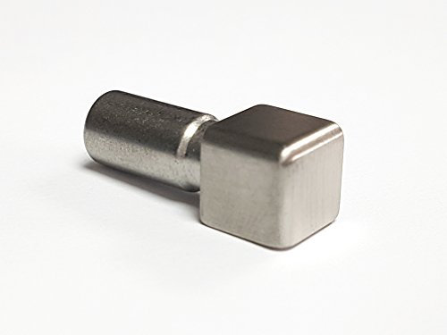 Eckstück Edelstahl V2A Quadratprofil gebürstet 10 mm