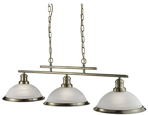 2683-3AB Bistro 3 Light Ceiling Bar Pendant Light Antique Brass