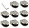 Neoteck Morsetto Vetro 8 Pezzi 6-8mm Acciaio Inossidabile 304 Supporto Vetro Regolabile Con Cacciavite per Ringhiera Balaustra Corrimano della Scala