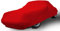 Car-e-Cover© Auto Abdeckplane – Indoor Autoplane Perfect Stretch – 180 g/m² elastisches Jersey – Atmungsaktiv – Konturgenau – Staubschutz – Für Garage & Halle - (Rot, XS)