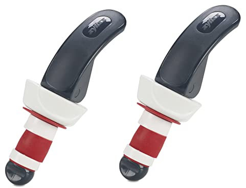 Zyliss E990043U Bottle Stoppers (Grey/Red), Plastic