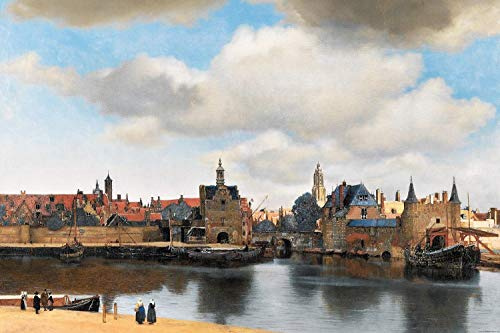 1art1 Johannes Vermeer XXL Poster Ansicht Von Delft, 1660–1661 Plakat | Bild 120x80 cm