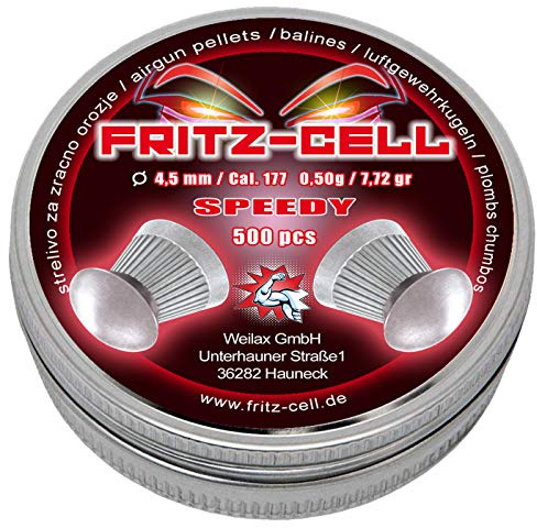 Fritz-Cell Diabolos 4,5 mm Rundkopf Speedy für Luftgewehr – 5000 Stück