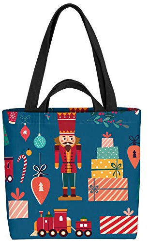 VOID Nussknacker Geschenke Tasche 33x33x14cm,15l Einkaufs-Beutel Shopper Einkaufs-Tasche Bag