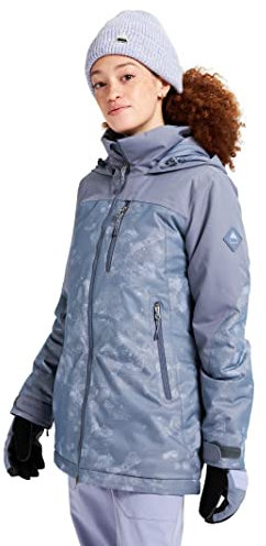 Burton Damen Standard Lelah Jacke, Folkstone Grau/Kristallin, Größe S