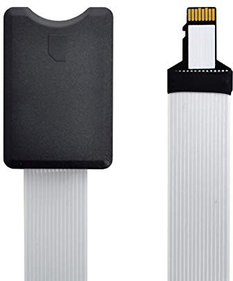 xiwai Micro-SD TF Speicherkarten-Set, Stecker auf SD-Buchse, Verlängerung, weich, flach, FPC-Kabelverlängerung, 25 cm