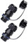PENGLIN 2 Stück RJ45- Kupplung Wasserdicht Patchkabel, IP67 wassergeschützt Netzwerk-Verlängerungsadapter Verbinder CAT6/Cat5/5e RJ45-Buchse auf LAN-Buchse