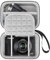 Lacdo Custodia per Fotocamera per Canon PowerShot G7 X Mark III/PowerShot G7 X Mark II 4K Vlogging Camera, Borsa per Fotocamera Point Shoot Vlogging, Compatibile con Cavo USB, Batterie, Nero+Grigio