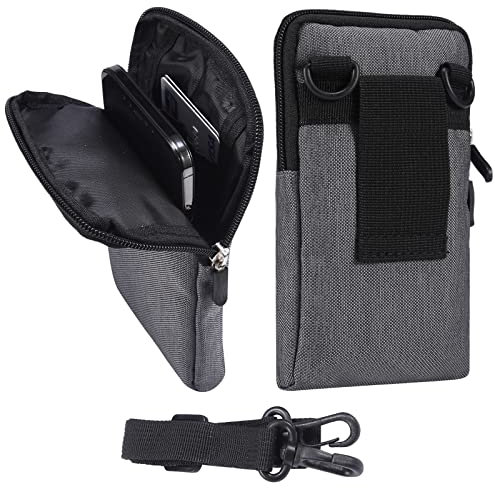 Universal Mini Gürteltasche Herren, Handytasche zum Umhängen Damen, Männer Outdoor Camping Wandern Hüfttasche Bauchtasche Beutel Bügel Umhängetaschen Schultertasche Crossbody Handyhülle Portemonnaie