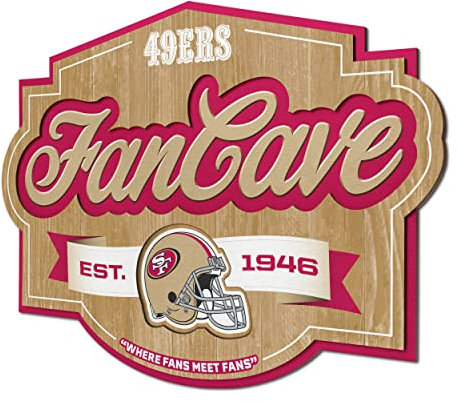 YouTheFan NFL San Francisco 49ers Fan Cave Schild