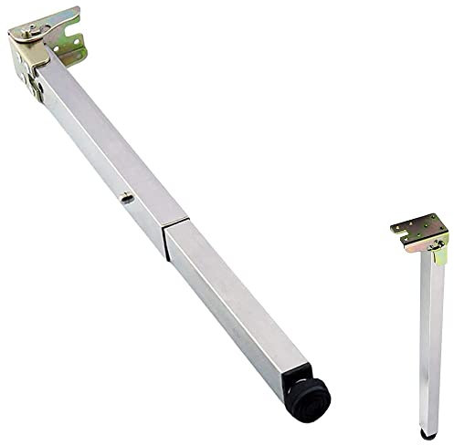 XUAN Klappbar Tischbeine, Edelstahl Möbelfüße Teleskop Tischfuß, Regulierbare Möbelbeine, Faltbare Bar Tischkufen, 30~110cm (Size : 50cm)