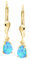 My Gold Opal Ohrhänger Mit Edelsteinen Ohrringe ECHTES Gelbgold 333 Gold (8 Karat) 23mm x 4mm Daditya O-02274-G301-OTR
