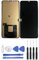 JUANIO Pantalla LCD + Vidrio táctil para Xiaomi Mi Note 10 M1910F4G 6.47 Negro + Herramientas Ofrecido