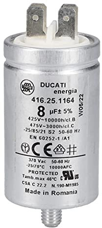 easyPART Kompatibel/Ersatz für smeg 811770036 Kondensator 8µF 450V für Geschirrspüler