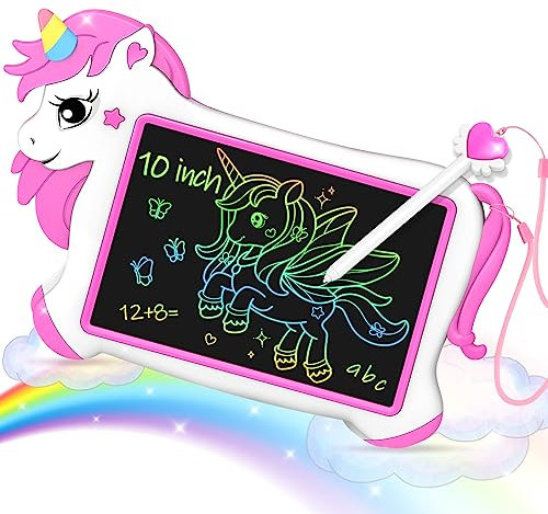 HappyGoLucky Juguetes Niños 2 3 4 5 6 Años, Pizarra Magnetica Infantil Juguetes Regalos Niña 3-7 Años Unicornios Juegos Niños 3-6 Años Pizarra Magica Infantil 2 3 Ans Juegos Educativos Niños 2-6 Años