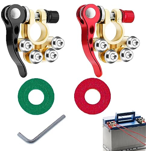 Battery Terminal Connectors Quick Release Battery Terminals with Way Positive Negative and Car Batterys Terminal Connector Leisure Batterys Terminals for Cars Trucks Ships