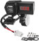 XMSJSIY Cargador USB de Motocicleta 5v 3.1a Doble Cable Kit de Cargador de teléfono USB, con voltímetro, Impermeable e Interruptor, Mango para Instalar Soporte de Espejo retrovisor - 55cm/1.8ft