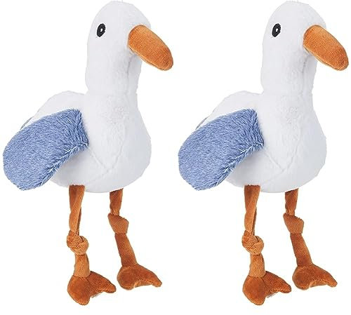 TRIXIE Hund BE Nordic Möwe Hinnerk, Plüsch, für alle Rassen, 35 cm - 36042 (Packung mit 2)
