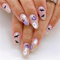 Pumpkin Ghost Halloween Fake Nail Short Almond Press on Nails French Tips for Women and Girls Nail Art Manicure 24pcs
