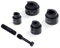 VEVOR Kit d'écrous pour poinçonnage hydraulique pour forage remplaçable 1,27 cm, 1,9 cm, 2,54 cm, 3,18 cm, kit d'accessoires écrous poinçons pour forage hydraulique en acier 40 Cr cission à l'escargot