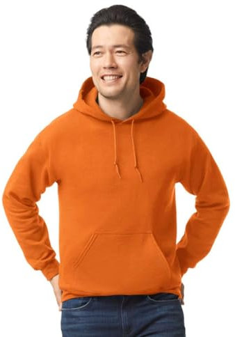 TICTEX Sweat à Capuche Homme | Ajustement Confortable, Durable et élégant | Idéal pour la Vie Quotidienne et Le Sport | Sweat a Capuche Homme | Safety Orange, L