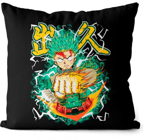 style3 Strong Deku Kissen mit Füllung 40cm Baumwolle Superhero Japan Academia Manga