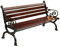 MMOU Gartenbank Holz Metall Parkbank Wetterfest Sitzbank Eisenbank Ruhebank Retro-Stil Gartenmöbel Bank Garten Park Balkon Innenhof Sitzgelegenheiten, Länge120/150/180cm (Size : 180 * 45 * 75cm)