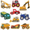 10pcs Car Iron on Sew on Patches Iron On Transportation Stickers Cartoon Vehicles Truck Patches for Kids Boys Clothing Bags Shoes Repair Sewing Stripe Badge