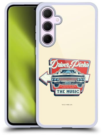 Head Case Designs Offizielle Supernatural Driver Picks Vektoren Gel Handyhülle Hülle [Militärischer Schutzgrad] Kompatibel mit Samsung Galaxy A35 5G
