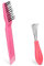Giantree 2 Stück Haarbürstenreiniger Bürstenreiniger, Haarbürsten reiniger Bürstenreiniger haarbürste Brush Cleaner Hair Brush Cleaner (Rosa)