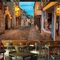 MIXUEXUNLU Papier peint Mural européen italie rue ville paysage affiche murale Restaurant café fond intérieur décor à la maison