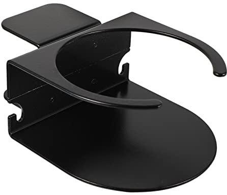 CONGARTENO 1pc Table Cup Holder Wheelchair Cup Holder Desk Side Clip for Cup Clip on Beverage Holder Desk Cup Holder Drinks Holder Sofa Cup Holder Table Side Cup Clip Coffee Clip Iron Black