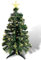 Fiberglas Weihnachtsbaum: Deko-Tannenbaum, LED-Beleuchtung mit Stern, 60 cm (Glasfaser Weihnachtsbaum, Weihnachtsbaum LED, Weihnachtsbaumbeleuchtung, warmweiß)