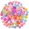 Tucnoeu 120 Stück Gänseblümchen Blumen Perlen Flatback Perlen Kunststoffperlen Slime Charms für DIY Handwerk, Schmuckherstellung, Scrapbooking, Telefonhülle Dekoration