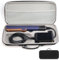 AIWMQYYF Custodia da viaggio rigida compatibile con piastra per capelli Dyson Airstraight HT01, antiurto e impermeabile, custodia da viaggio con tasca in rete per piastra, Grigio
