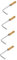 ifundom 4 Pezzi Strumenti di diserbo allentamento Manuale rimozione Mano diserbini attrezzo da Giardinaggio Portatile sarchiatrici domestiche Garden Manual Weeder di Legno