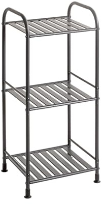 HAKU Möbel Regal, anthrazit, Metall - Maße: B 33 x H 78 x T 28 cm, Style: Modern