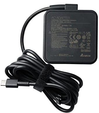 Genuine Delta 65W USB C Charger for LG Gram 14 15 16 17 Laptop 14Z90P 14Z90Q 14Z95P 15Z90P 15Z90Q 16Z90P 16Z90Q 7Z90P 17Z90Q 17U70P 17Z90P-N.APB7U1 Gram 16Z90P-N.APS5U1 TYPE C Power Adapter