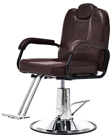 Friseurstuhl – Luxuriöser Friseurstuhl mit robuster Pumpe, 180 kg Kapazität, bequemer Rückenlehne und robuster Boden für Schönheitssalon und Spa