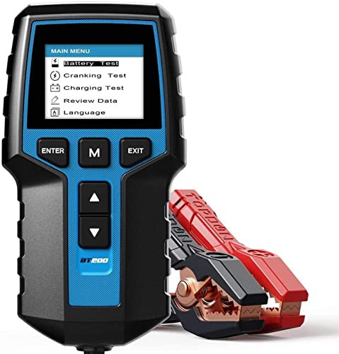 Testeur Batterie, BT200 12V Batterie de voiture Testeur numérique de batterie automobile de diagnostic Analyseur de véhicule de charge Cranking Scanner Tool